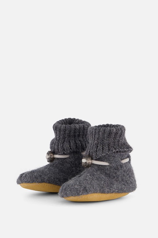 Bergstein cozy baby slofjes grijs