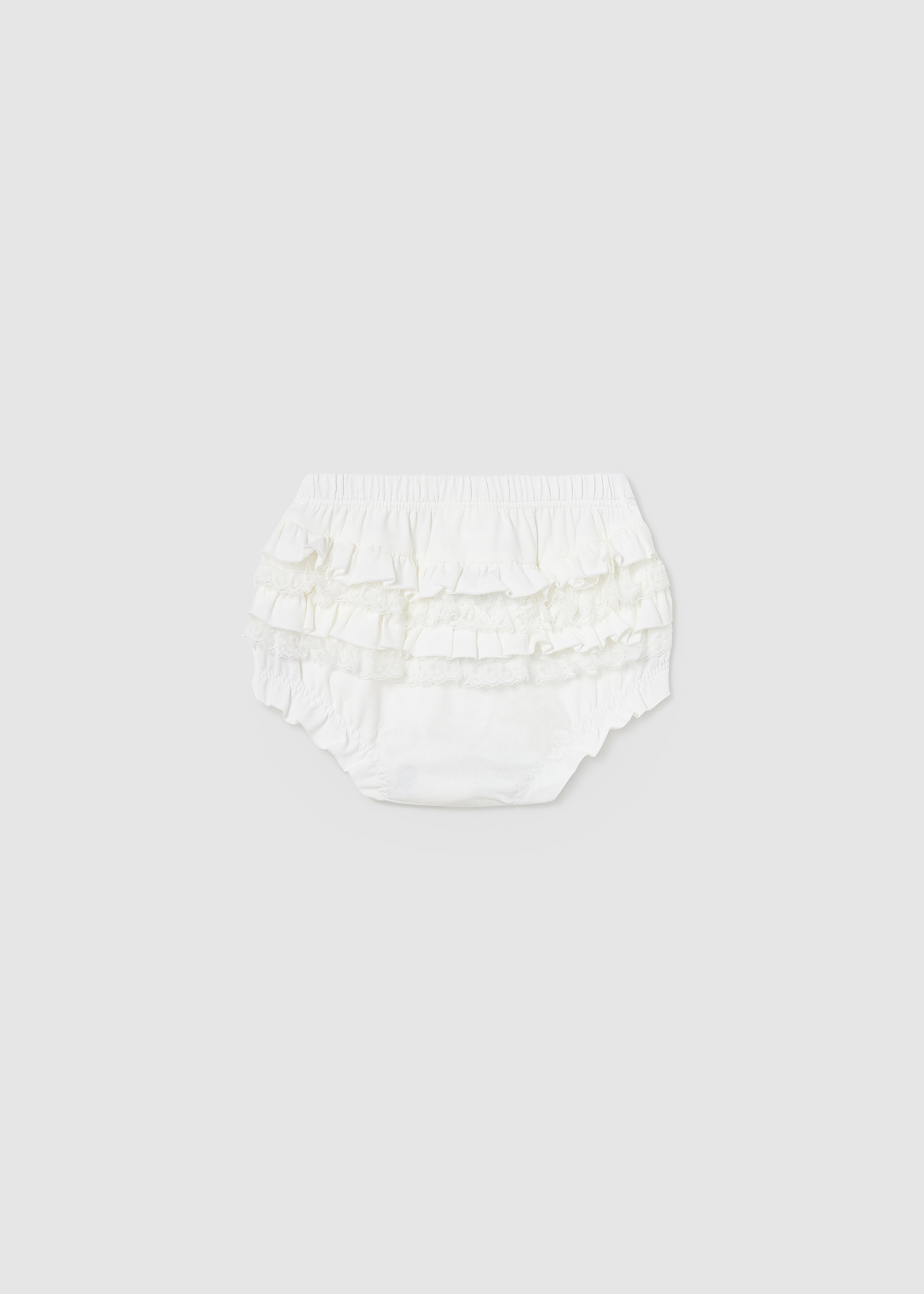 Capa de fralda Better Cotton Newborn Nude com babados