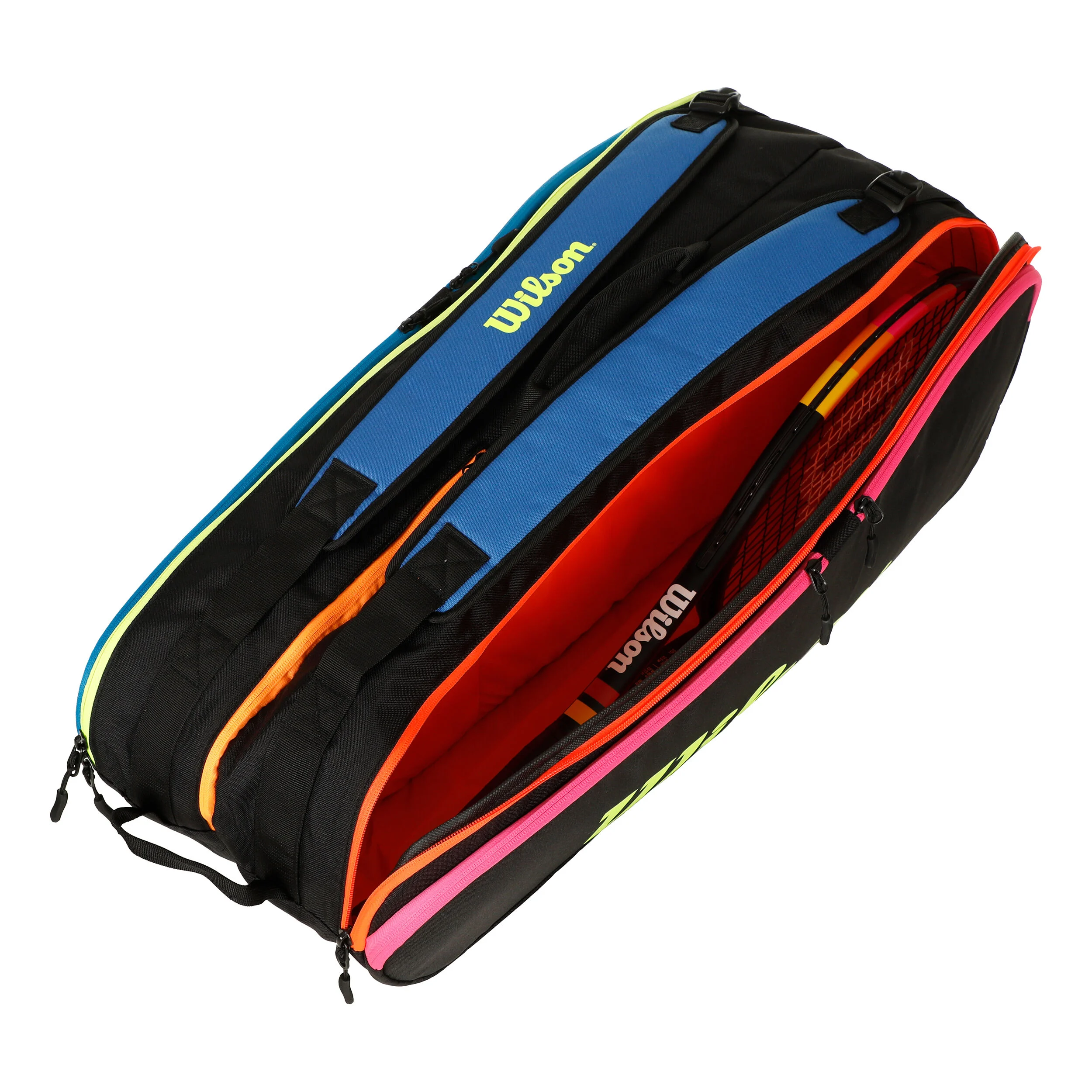 Wilson Team Neon Collection Housse De Raquette Lot De 12 Edition Spéciale - Noir
