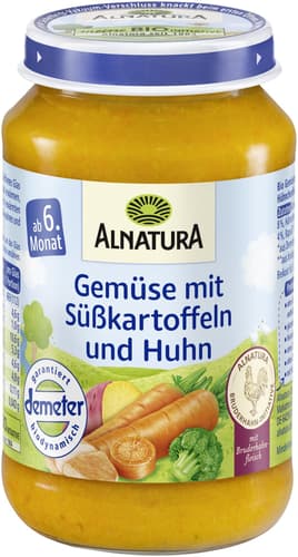 Alnatura BIO Gemüse mit Süßkartoffeln und Huhn