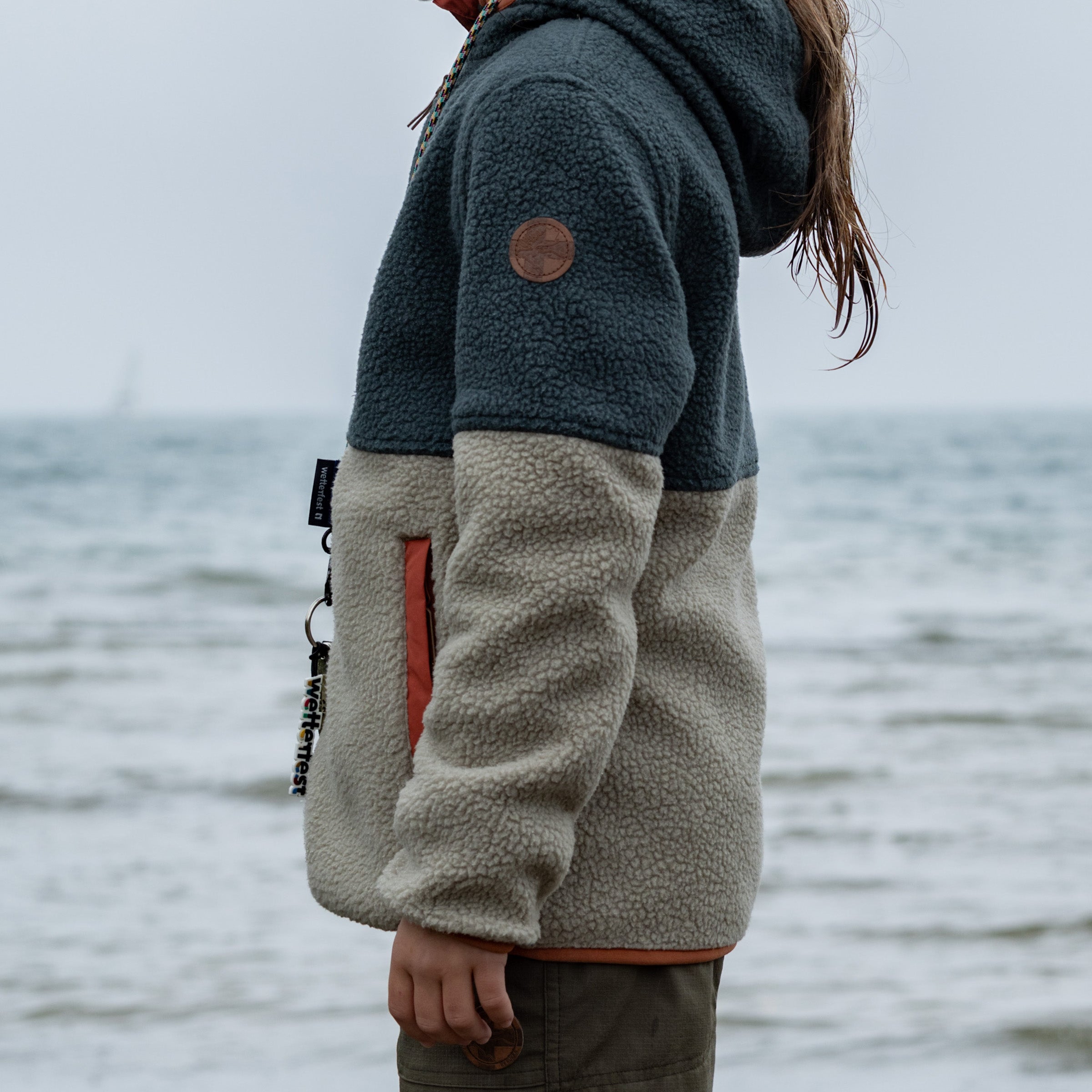 Kinder Sherpa Fleece Chips darkest spruce