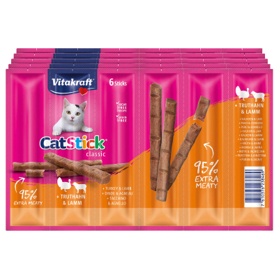 Vitakraft AKTION Cat Stick 5 x 6er Multipack Truthahn & Lamm