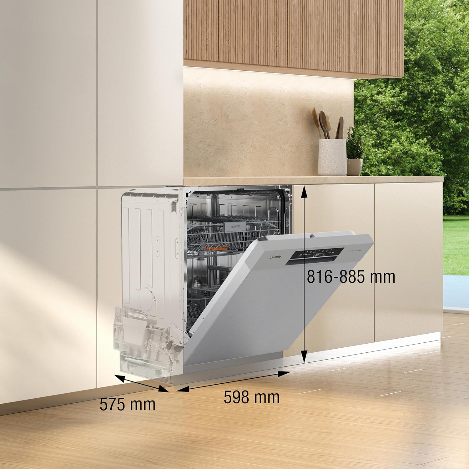 Gorenje GU642C90X Geschirrspüler/Unterbaugerät / 60 breite/14 Maßgedecke/6 Programme/TotalDry/Hygiene-Programm/3 in 1 Funktion/Memory-Funktion/EcoProgramm/EEK: C/Gerätemaße (HxBxT): 81,6x59,8x57,5 cm
