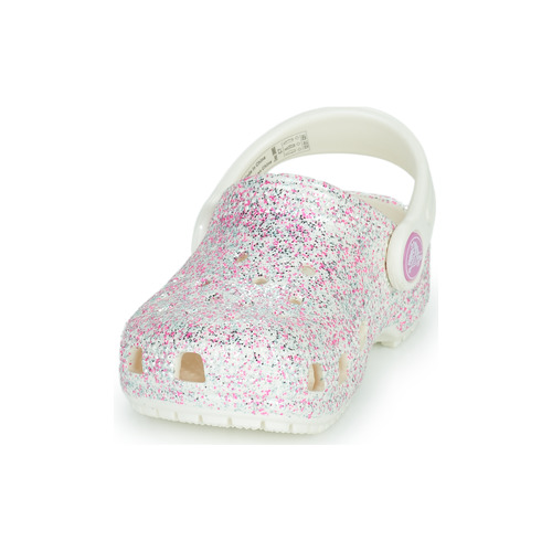 Crocs - CLASSIC GLITTER CLOG T Blanco