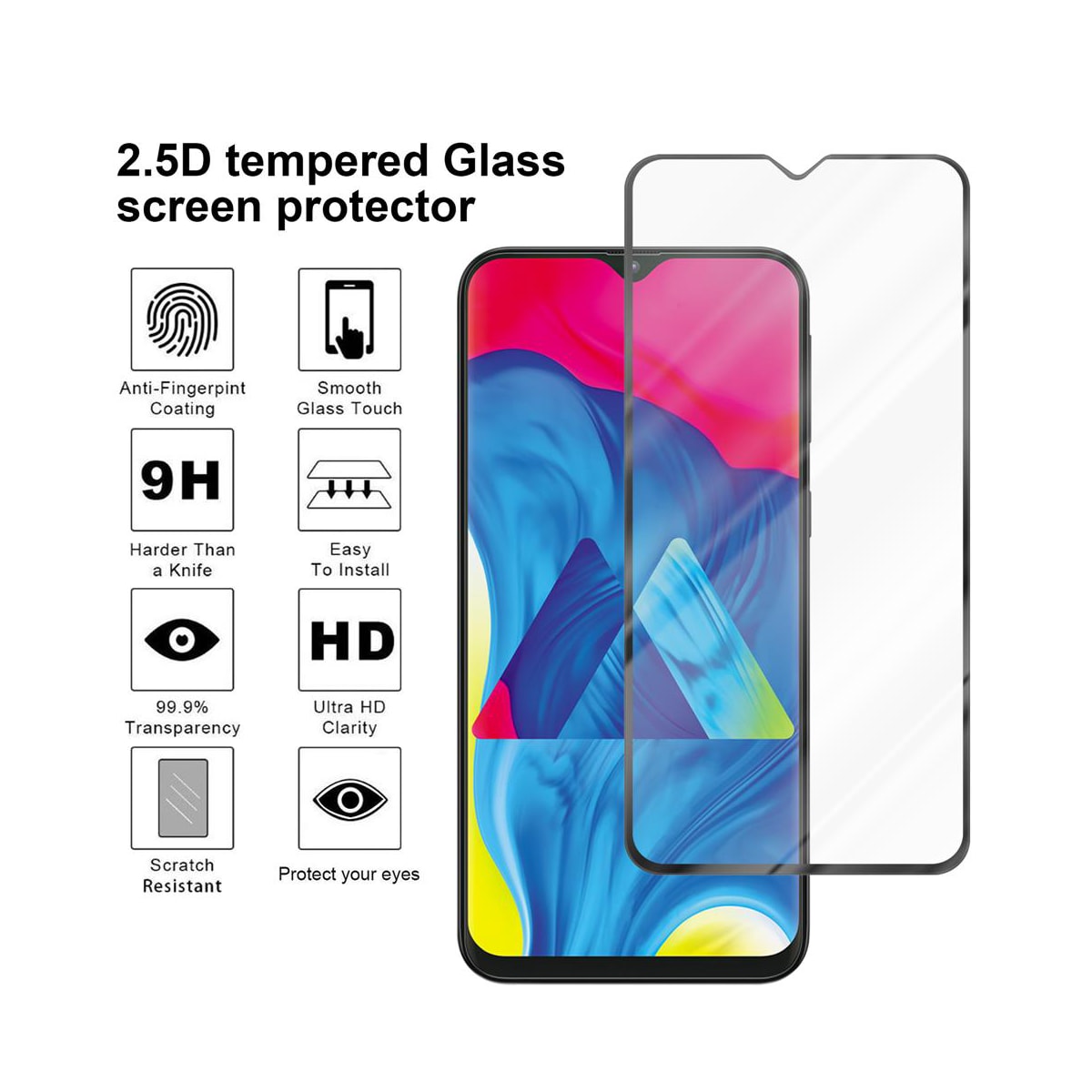 Samsung Galaxy A10 / M10 Skjermbeskytter Skärmskydd