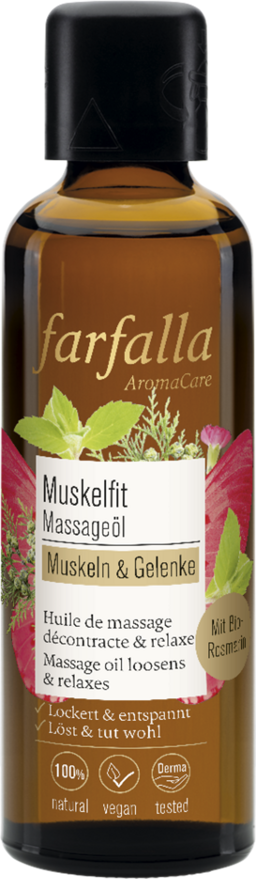 farfalla  Muskeln & Gelenke Muskelfit Massageöl, 75 ml