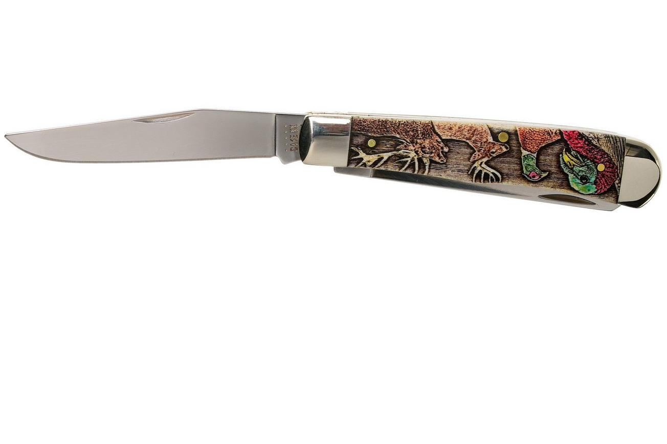 Case Trapper Embellished Smooth Natural Bone, Sportsman Series Gift Set, 60585, 6254 SS zakmes