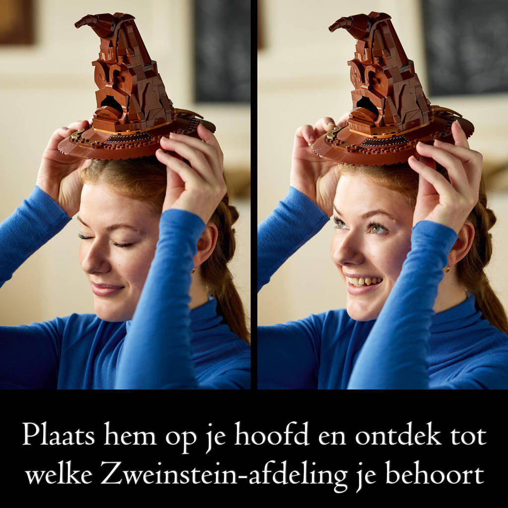 Een mooi set voor de beginnende bouwerPratende Sorteerhoed Decoratie Bouwpakket voor Volwassenen 76429