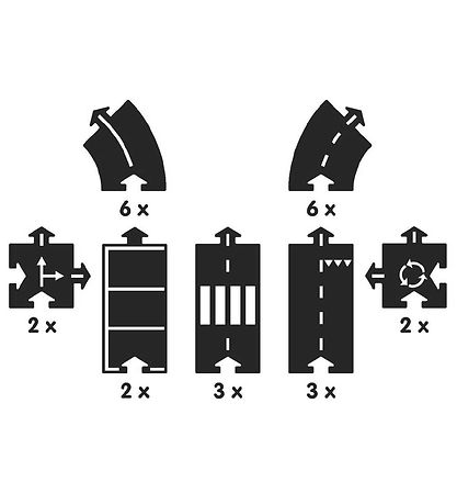 Waytoplay Autospur - 24 Teile - Highway