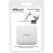 PNY AXP724 lecteur de carte mémoire USB 2.0 Blanc