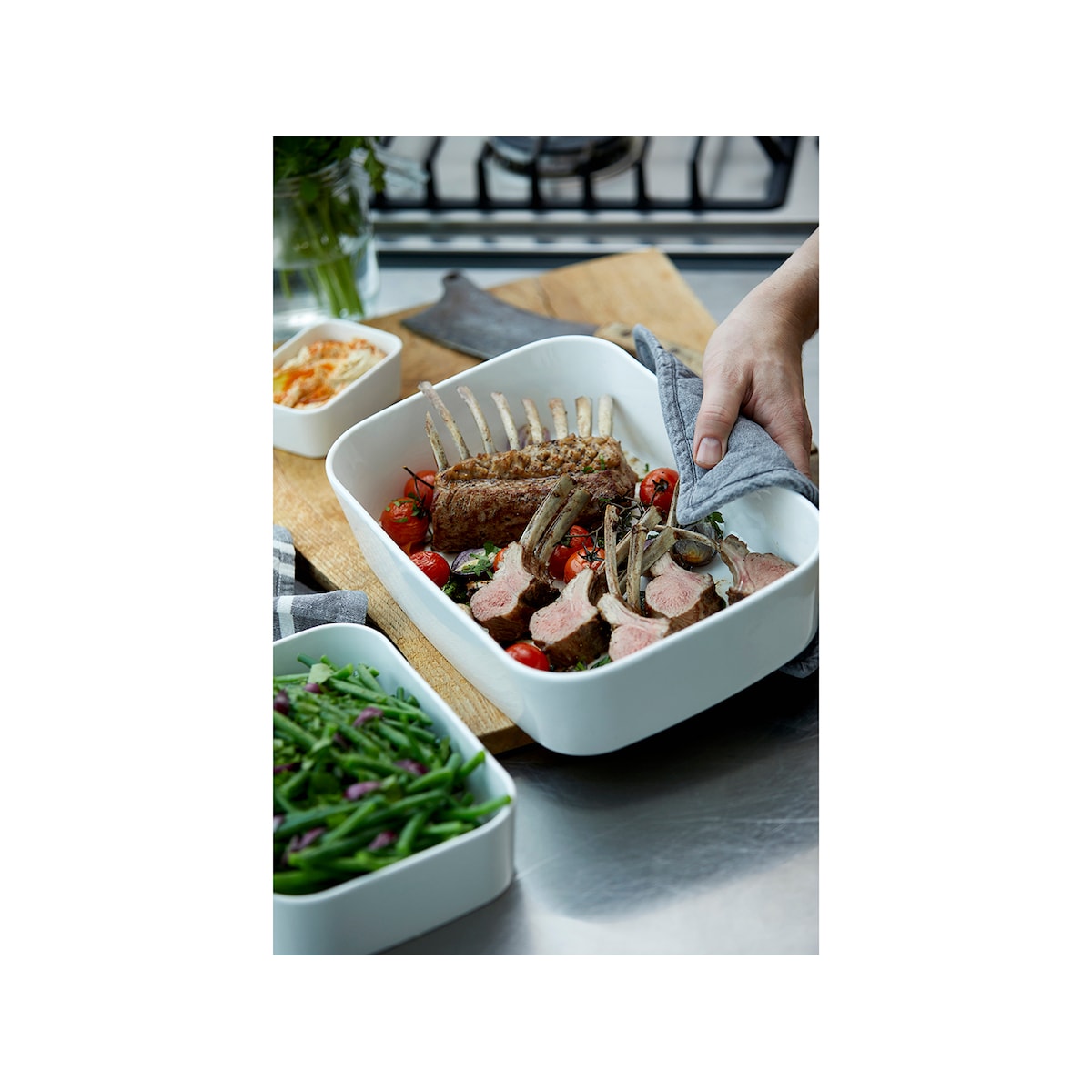 Rosti Modula Dish 35 x 25 x 8 cm White