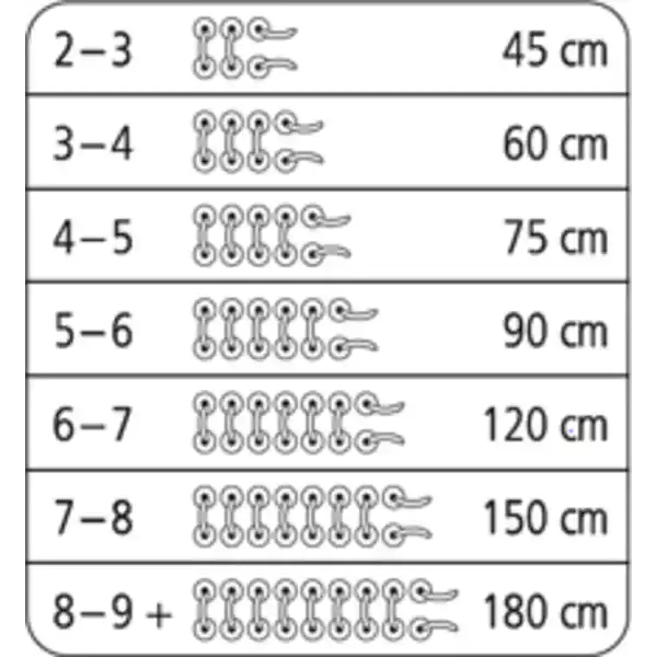 Flachsenkel 120 cm schwarz im Tray