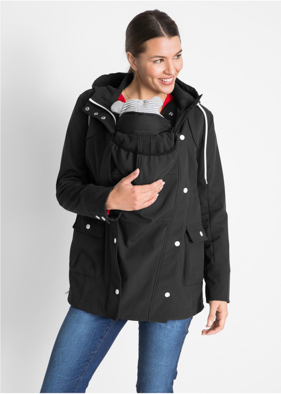 Veste softshell de grossesse et de portage