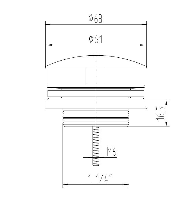 Best Design Nero lage fontein afvoerplug mat zwart