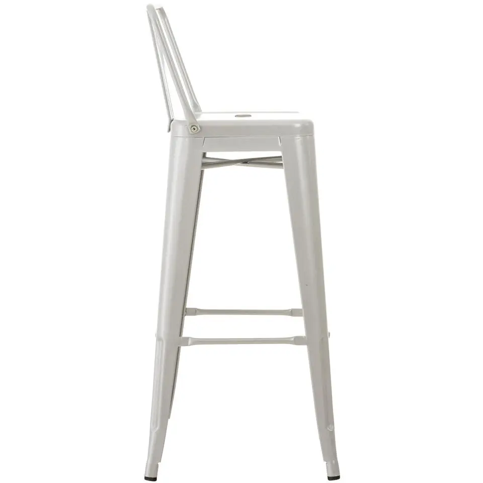 CLP Barkruk Mason natura Frame - Metaal - zilver