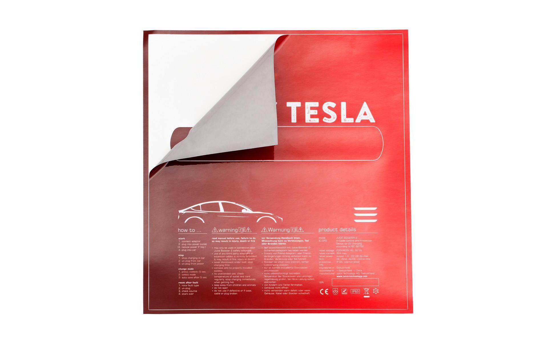 Aufkleber Juice STYLE Skin TESLA LOVEFür Juice Booster 2