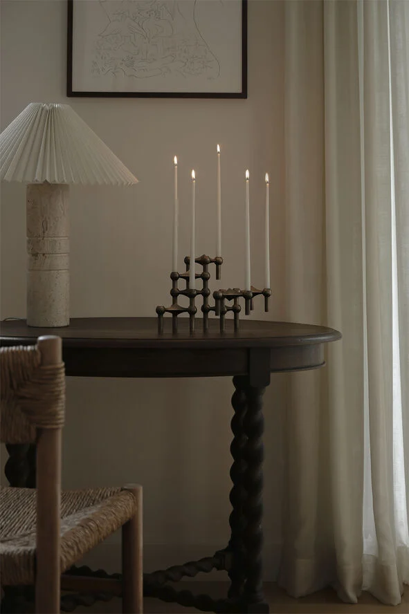 STOFF Nagel STOFF Nagel candle holder/stage set with 3 pcs - bronzed bra