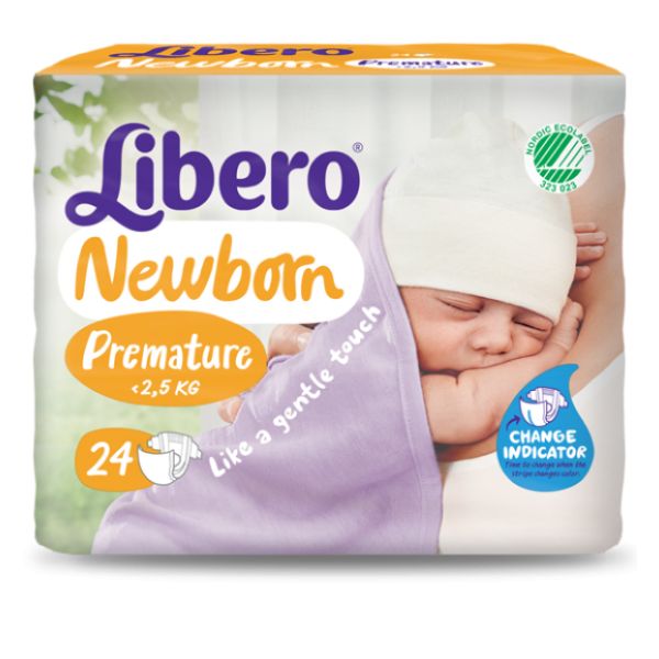 Libero Newborn Premature até 2,5Kg 24 Fraldas