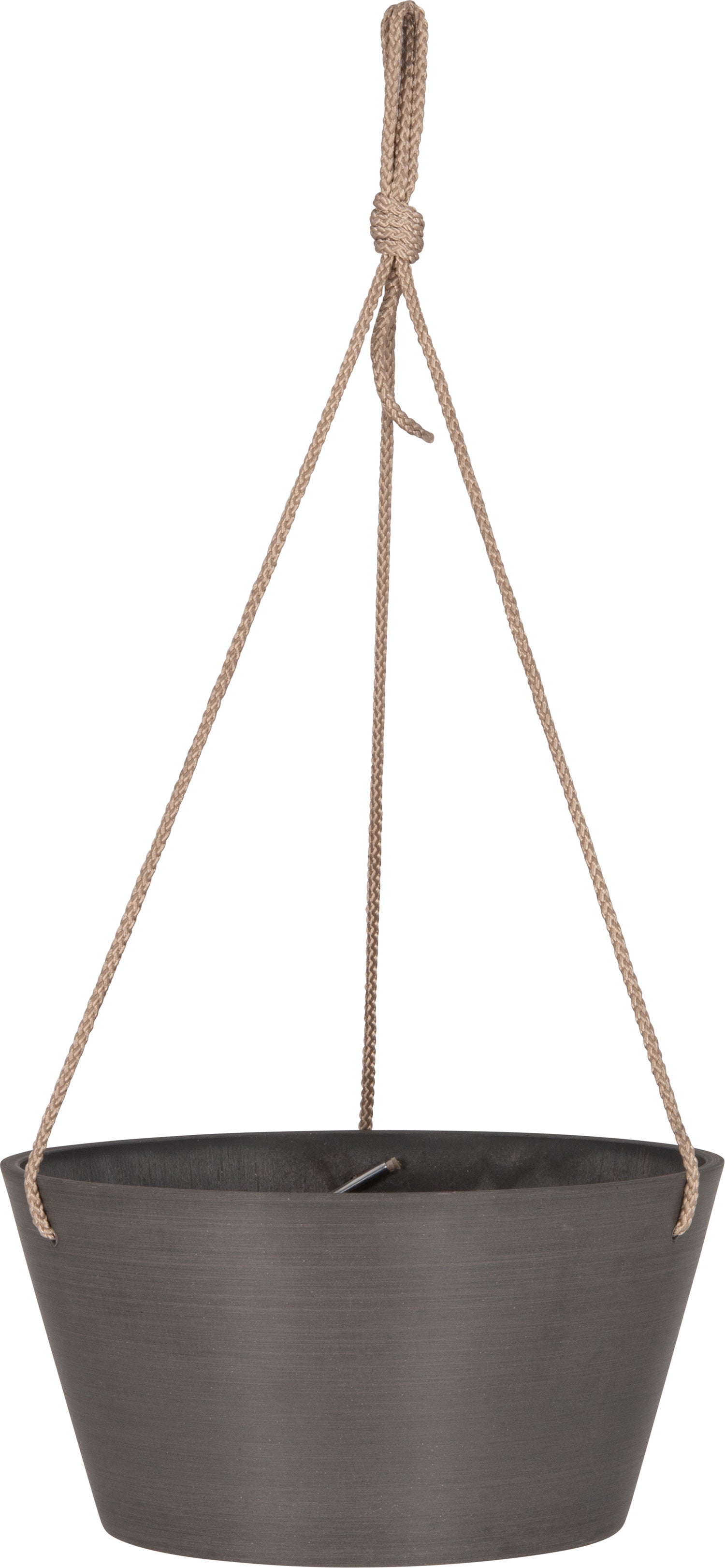 Intratuin hangpot Boaz donkergrijs D 25 H 12,7 cm