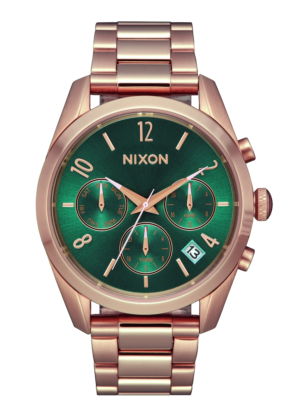 Nixon The Bullet Chrono 36 All Rose Gold / Emerald A9492806