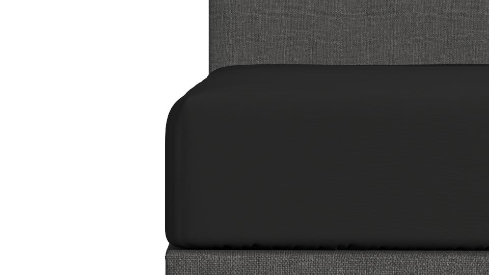 Emma Elite Spannbettlaken in schwarz
