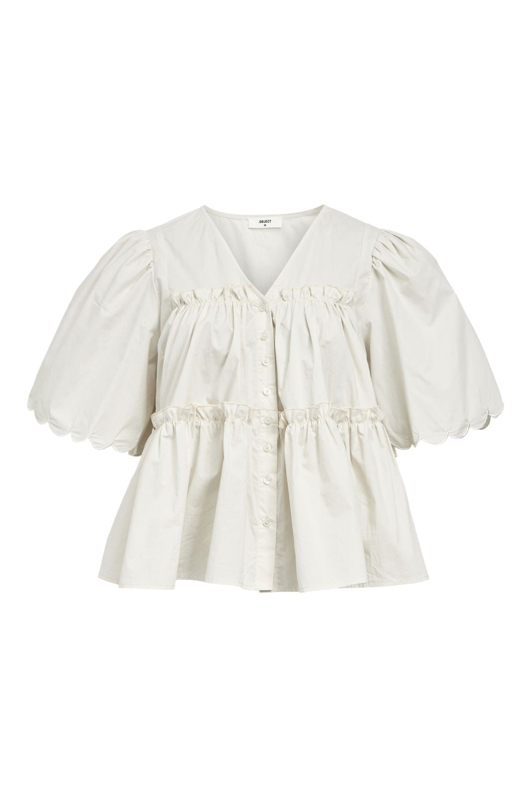 Object Objhope S/S Re V-Neck Top