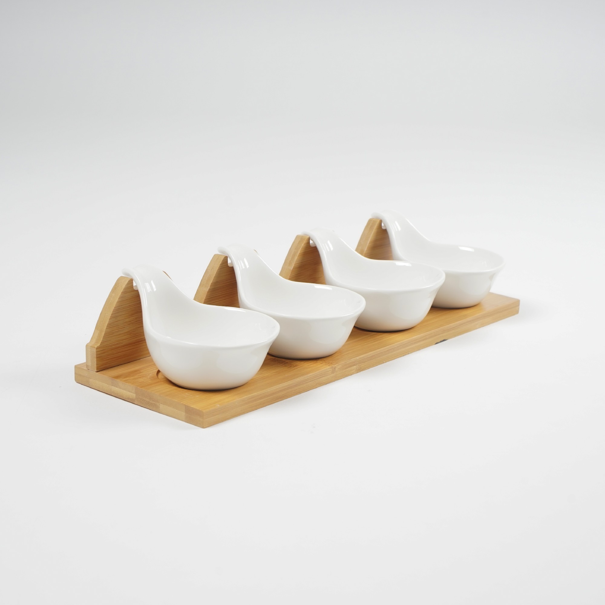 Servierset 'Quattro', weiß, L 36 cm, B 12 cm, H 3 cm zu 19,50