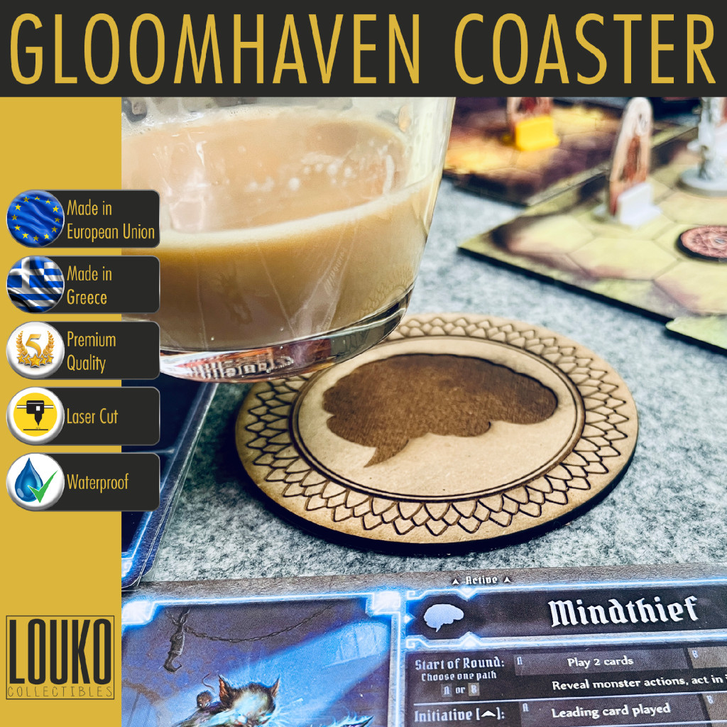 Sous-verres en bois Gloomhaven/Frosthaven