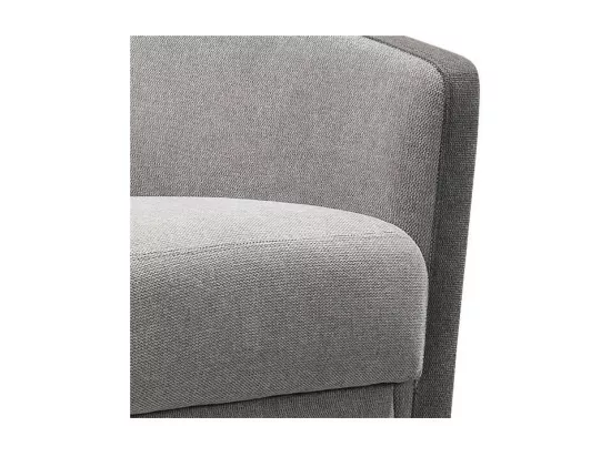 Fauteuil cabriolet pivotant Tissu Gris Clair/Foncé - JACQUES