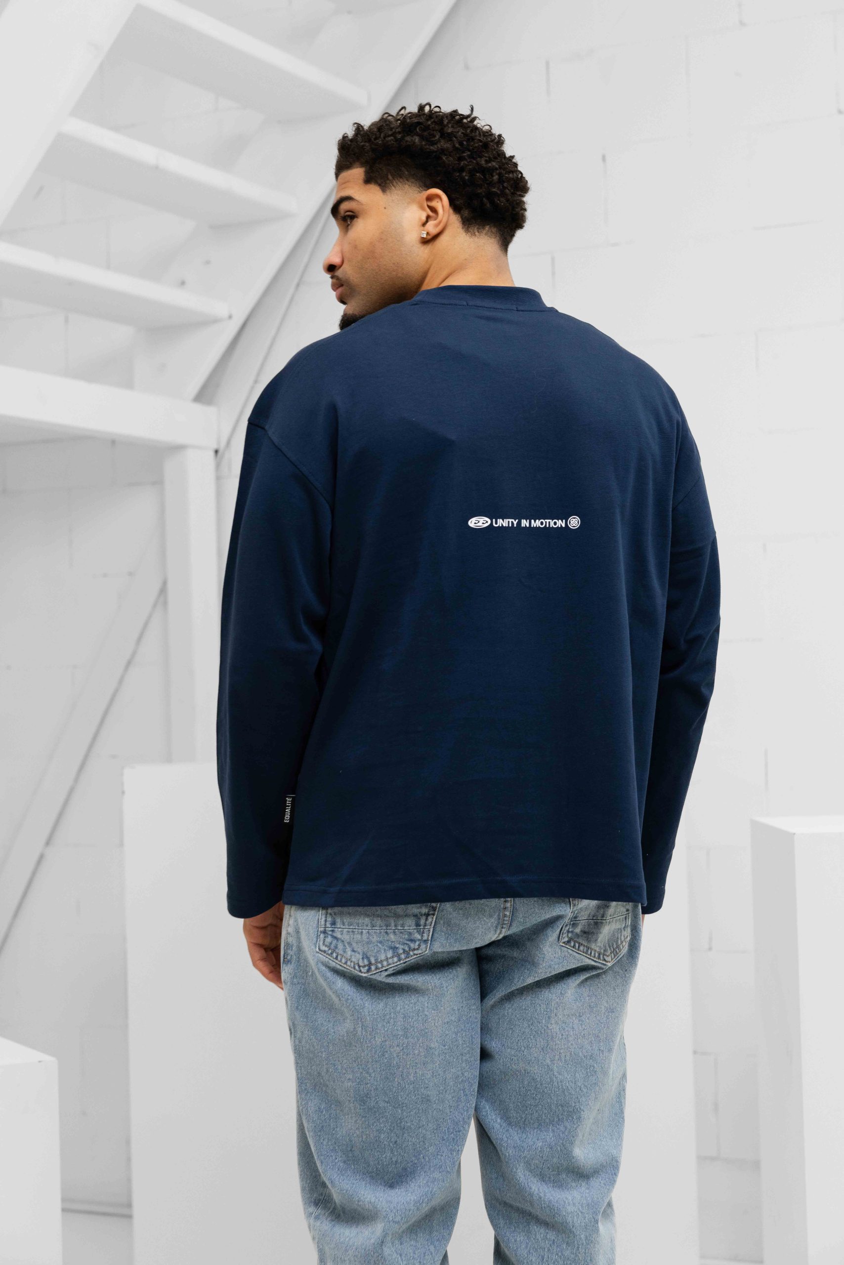 Equalité Celeste Longsleeve T-Shirt Heren Donkerblauw