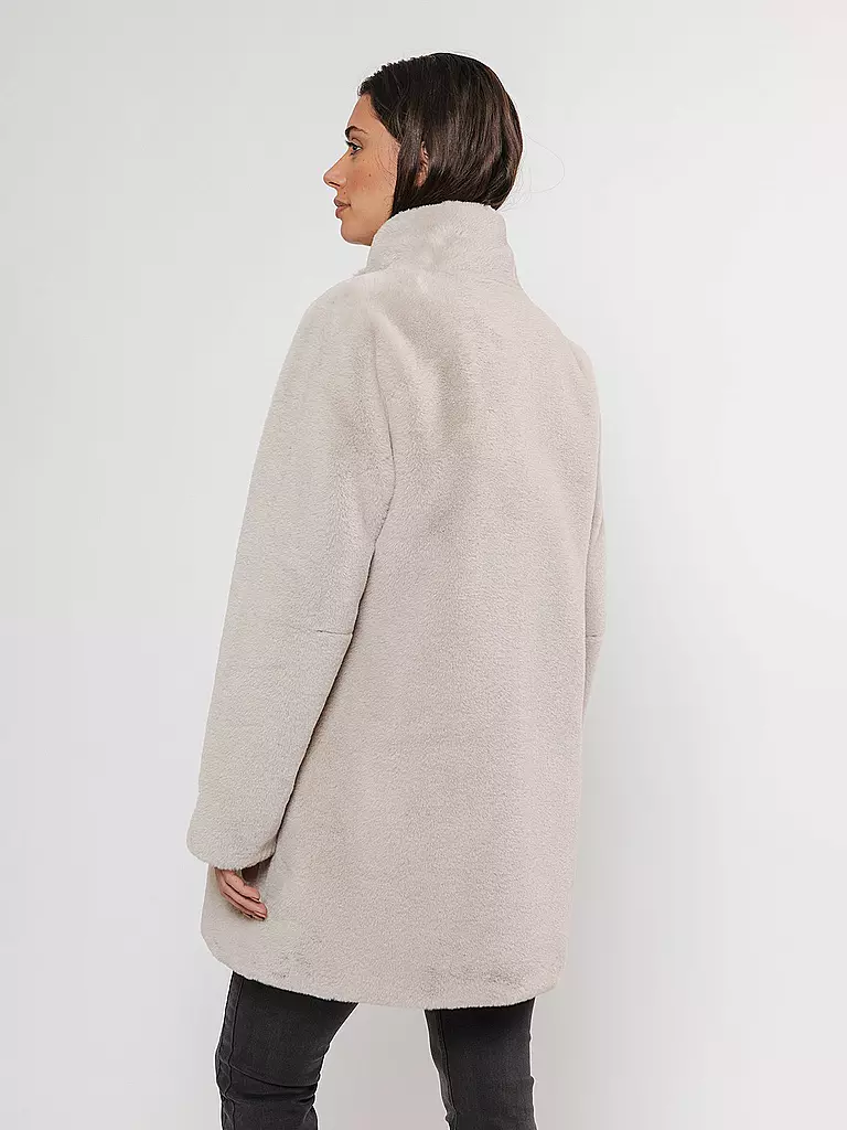 RINO&PELLE Mantel in Felloptik NONNA creme