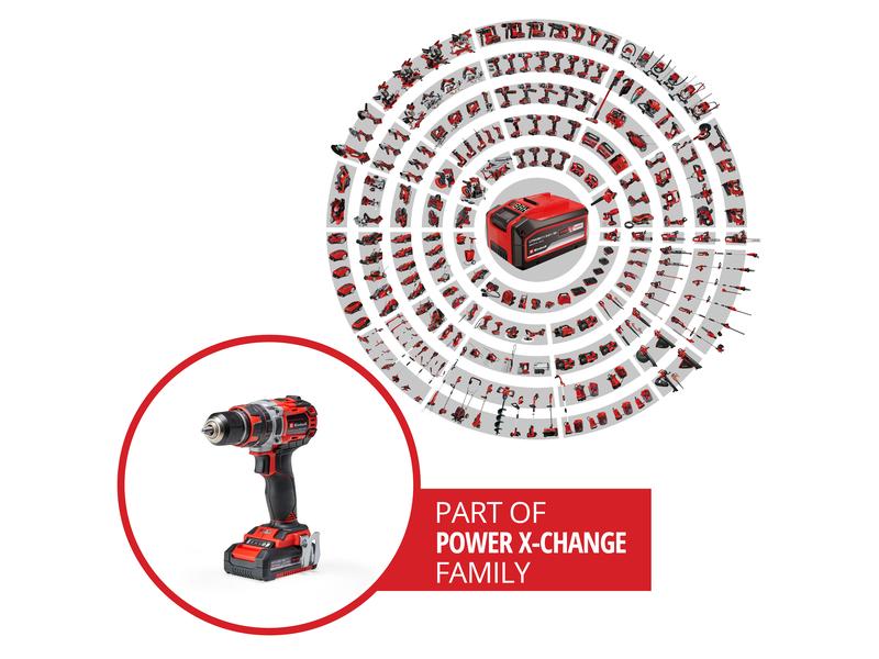 Einhell Professional Akku-Schlagbohrschrauber TP-CD 18/50 L 18-Volt-Akku-Schlagbohrschrauber der Power-X-Change-Familie