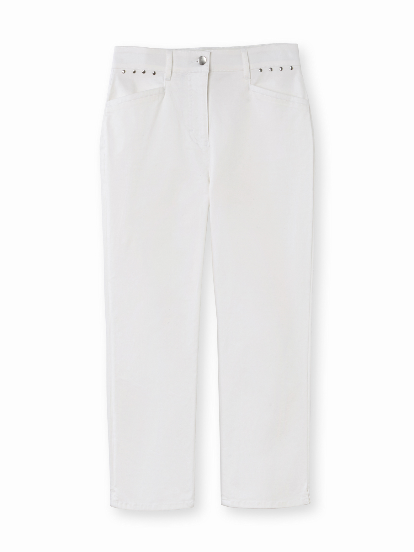 Pantalon corsaire en toile extensible