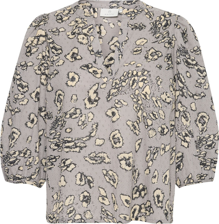 Kaffe KAliga Blouse Grey / black leopard