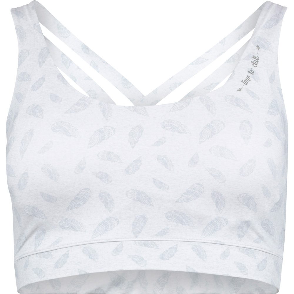 Chillaz Feather Ornament Sport-BH Damen light grey melange