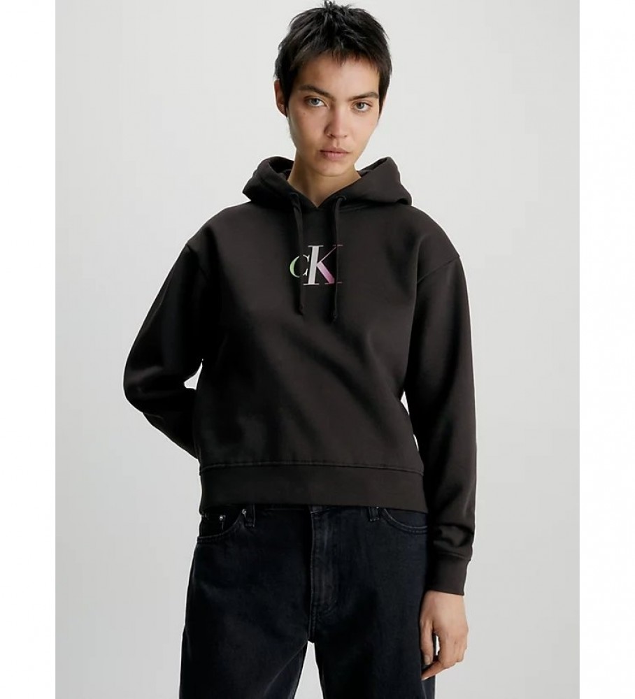 Moletom oversized preto da Calvin Klein Jeans
