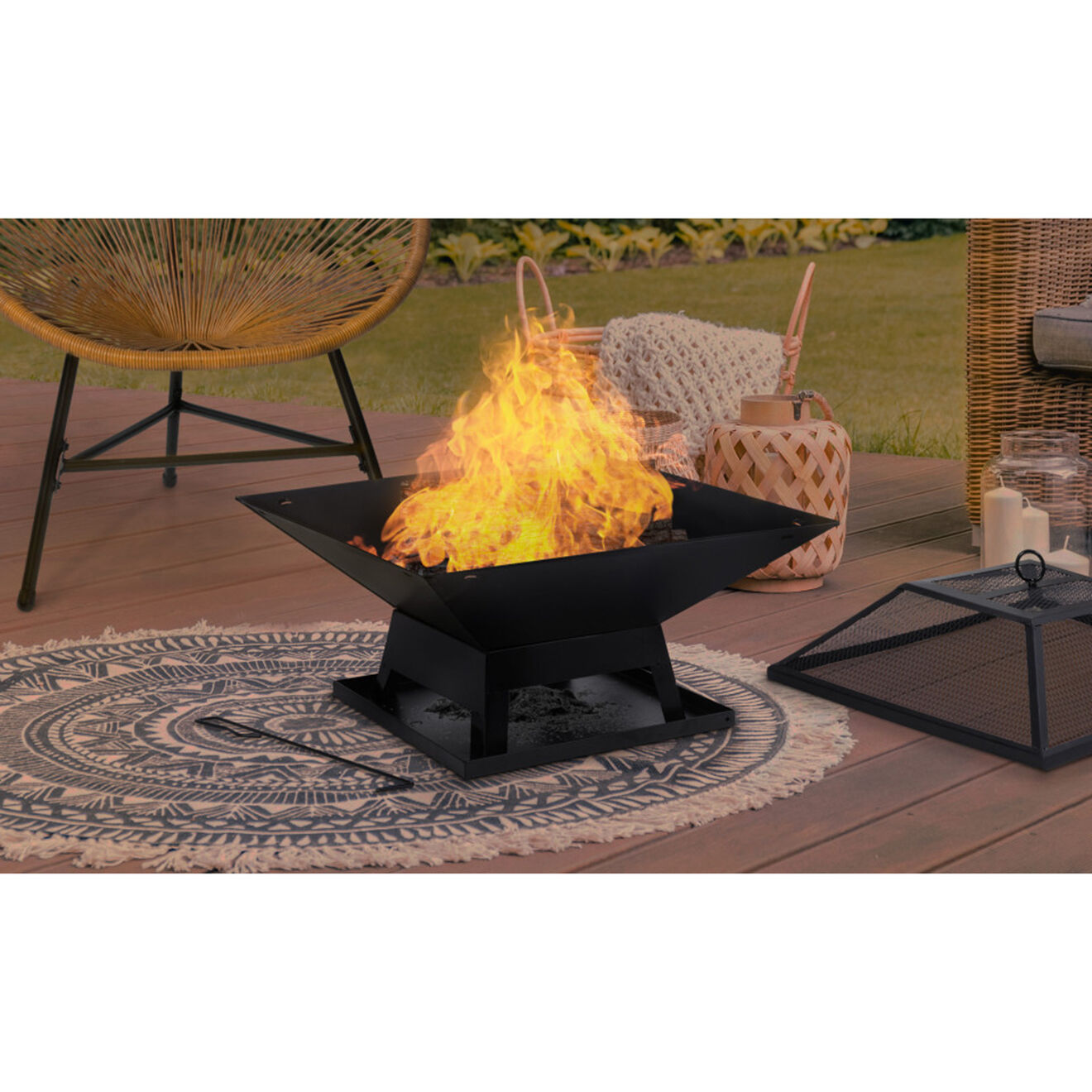Pratik Garden Brasero Belo noir - D.44.5x34 cm