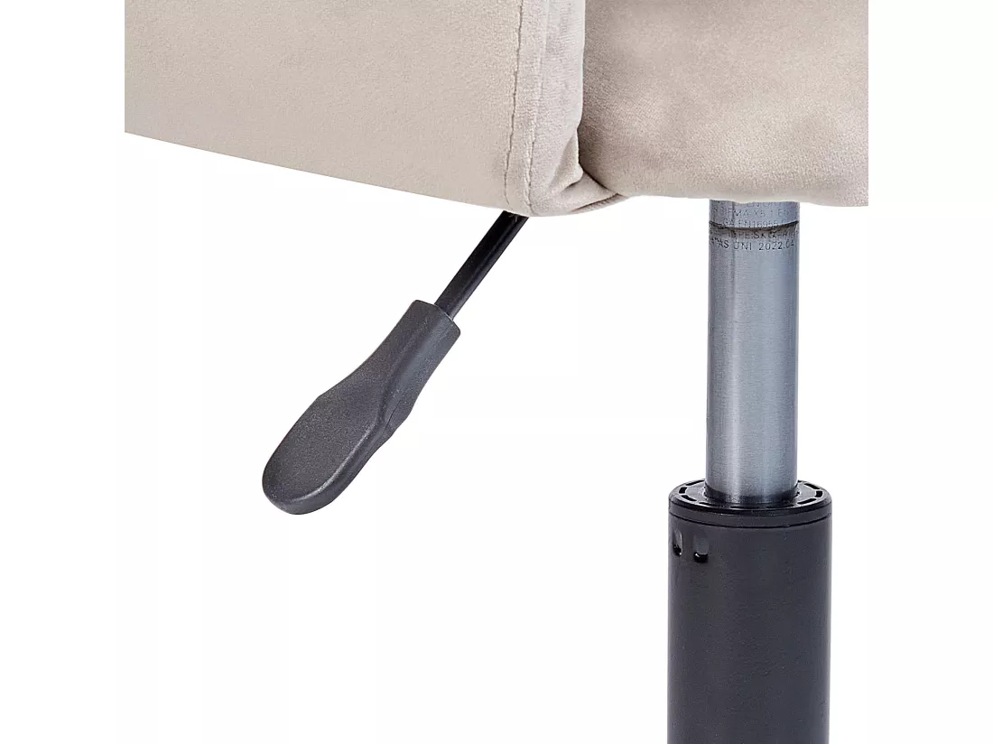 Chaise de bureau SANILAC Velours Taupe