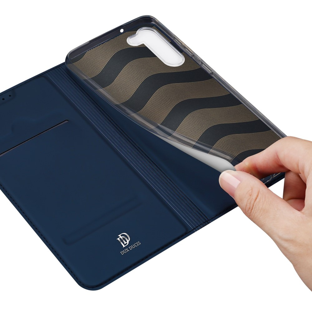 Samsung Galaxy S23 5G Flip Wallet Cover Leder Tasche - Dunkelblau
