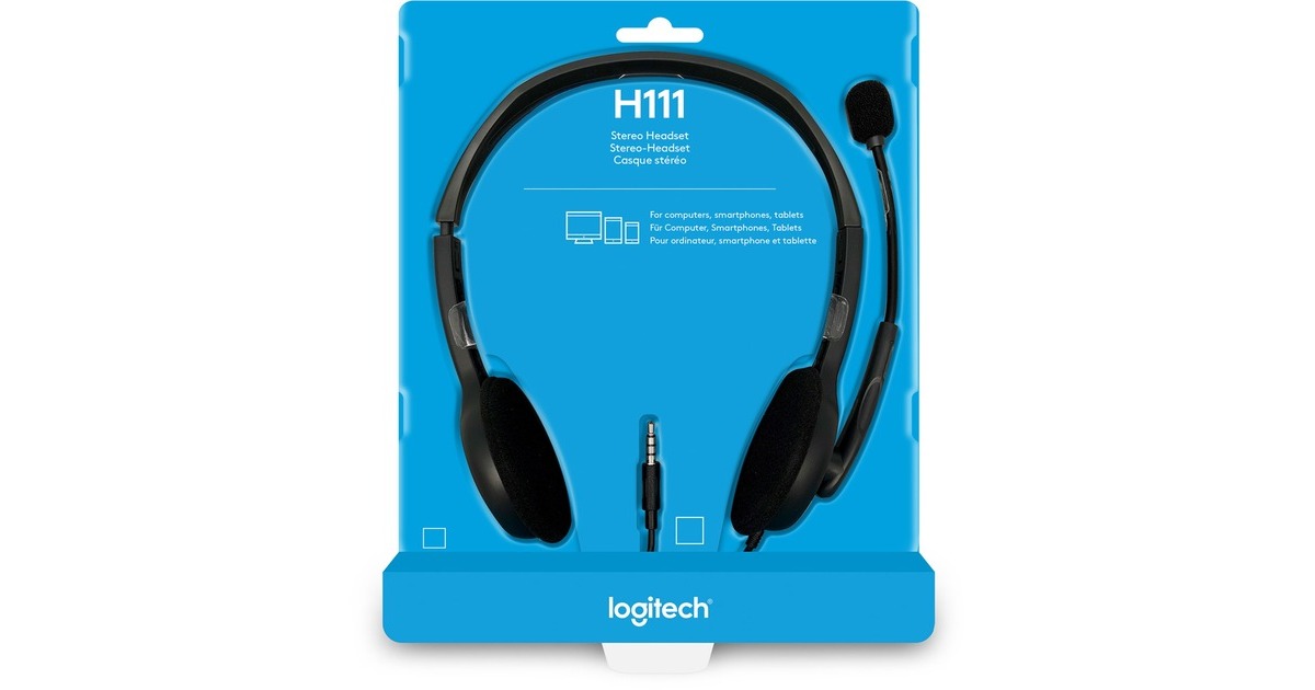 LogitechHeadset H111 on-ear   (Grijs)