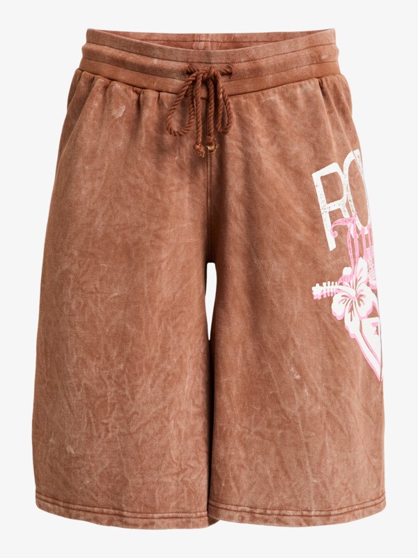 Roxy X Juicy Couture Short taille élastique Marron Femme