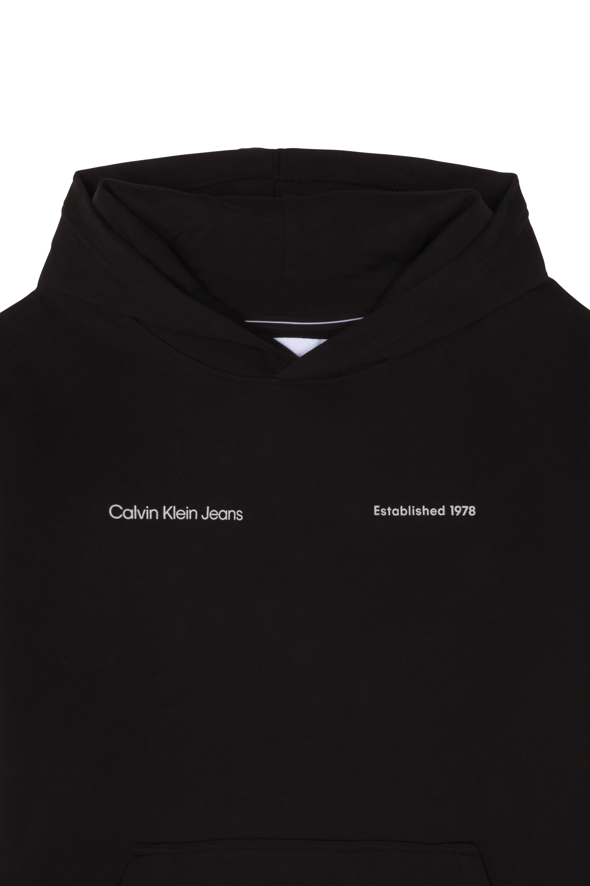 CALVIN KLEIN JEANS Hoodie  BIG BOX LOGO  Noir