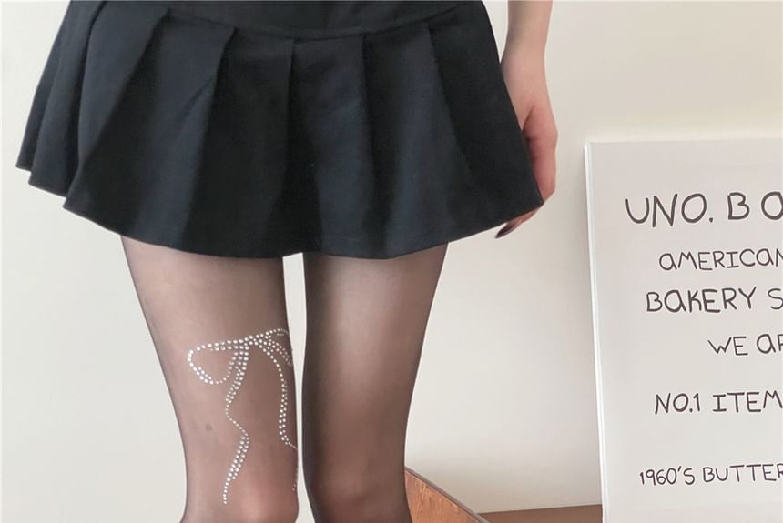 Kuromori - Strass Strik Panty
