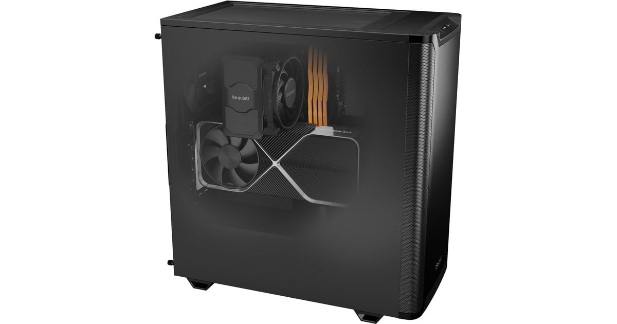 be quiet!PURE BASE 501 midi tower behuizing  (Zwart | 2x USB-A | 1x USB-C)