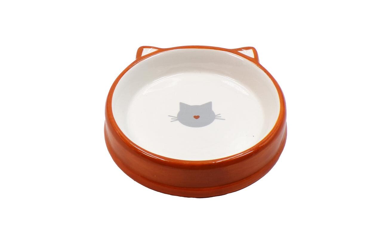 Keramiknapf OrangeKeramikschüssel für Katzen