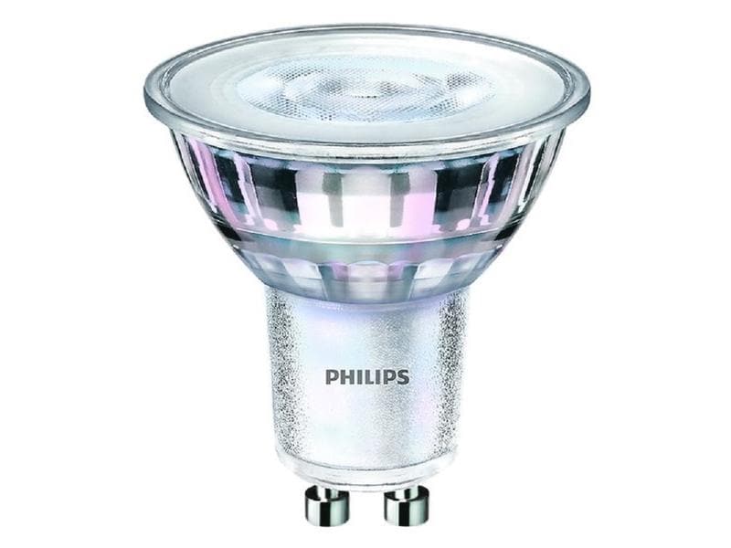 Philips Professional Lampe CorePro LEDspot 4-50W GU10 830 3 GU10-Leuchtmittel, 4 mit 3000 K