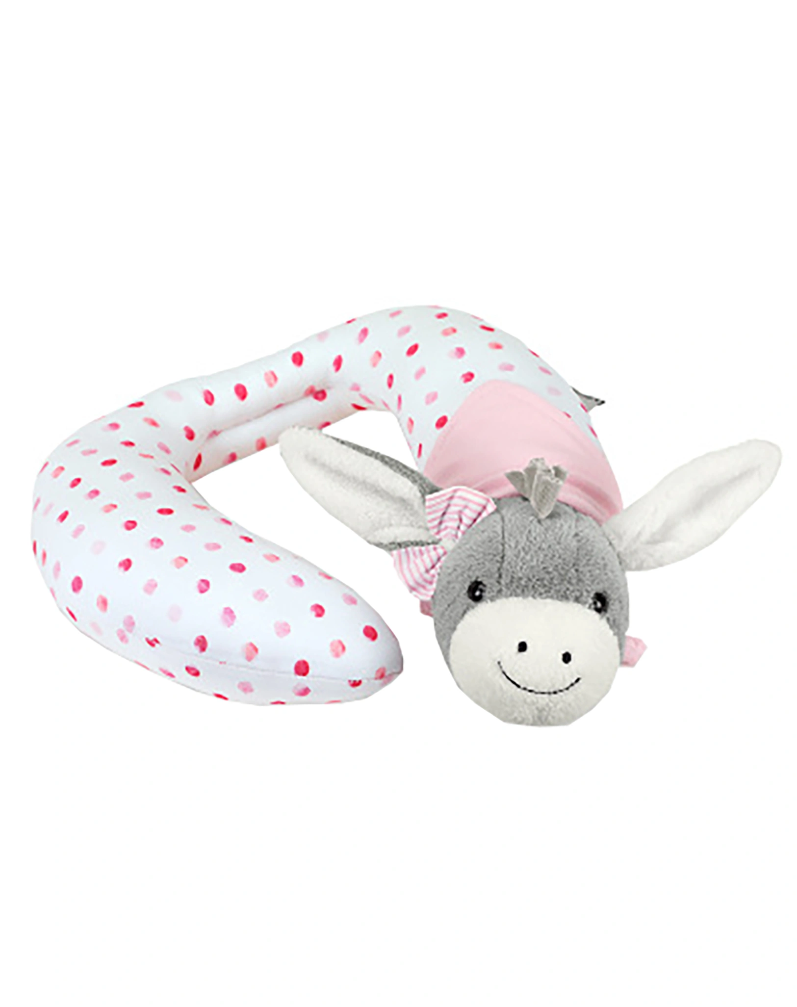 Nackenkissen EMMI GIRL (28cm) in weiß/rosa