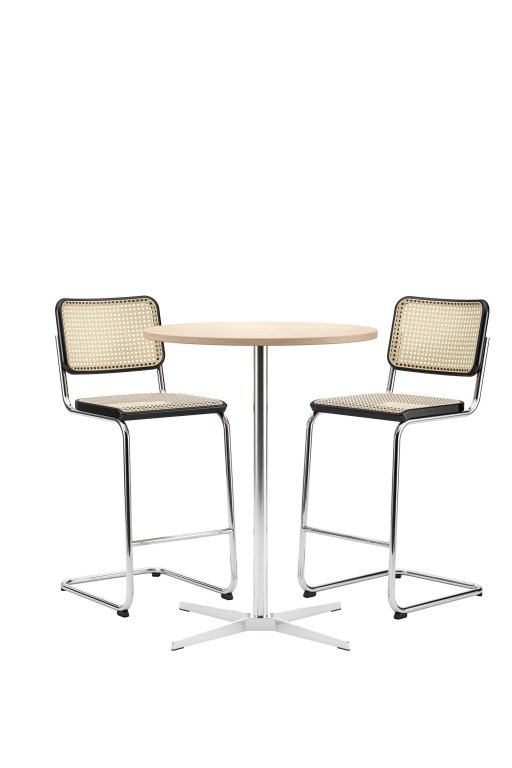 Thonet S32 VH barkruk 75cm naturel
