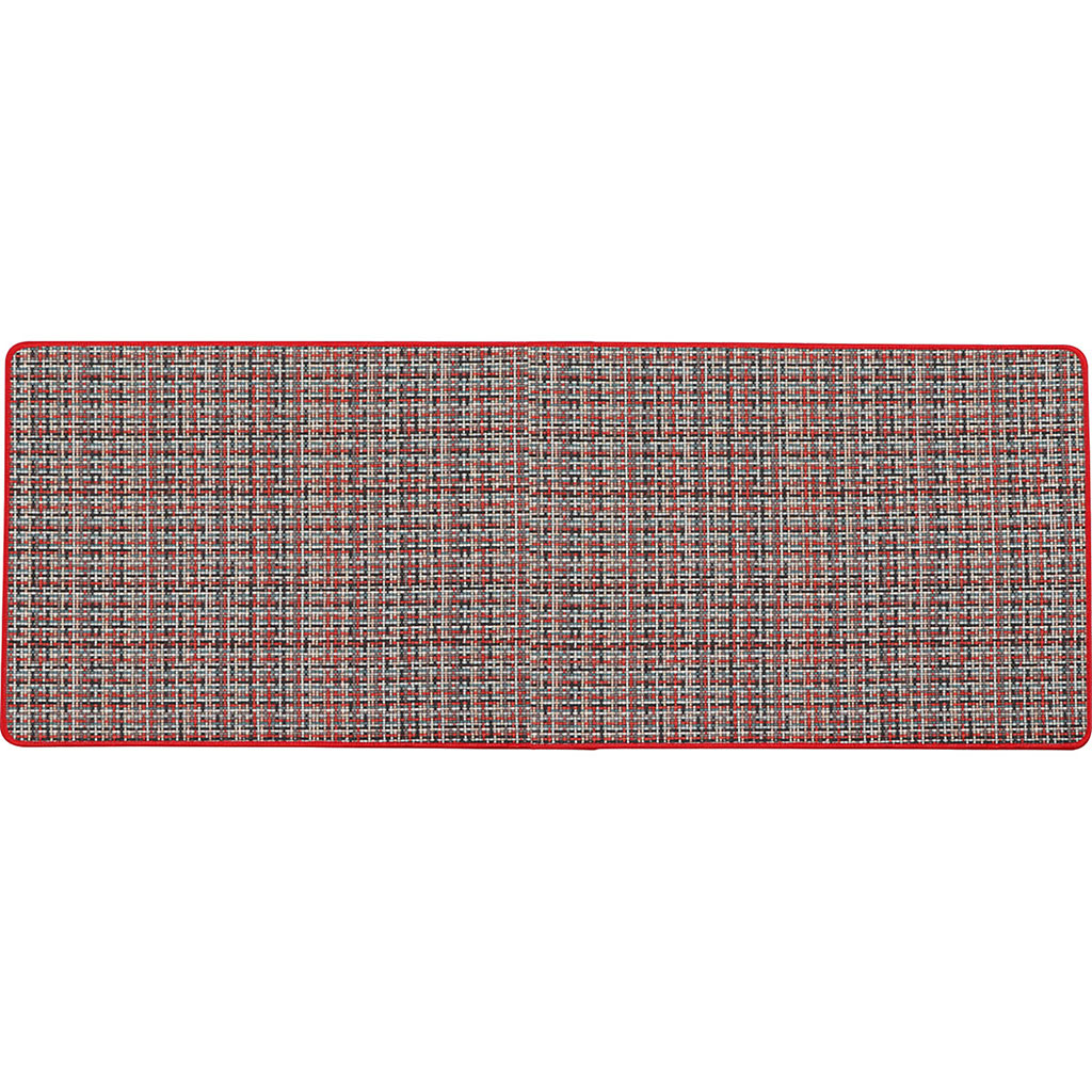 Tapis tissé PIXEL rouge 45x120cm