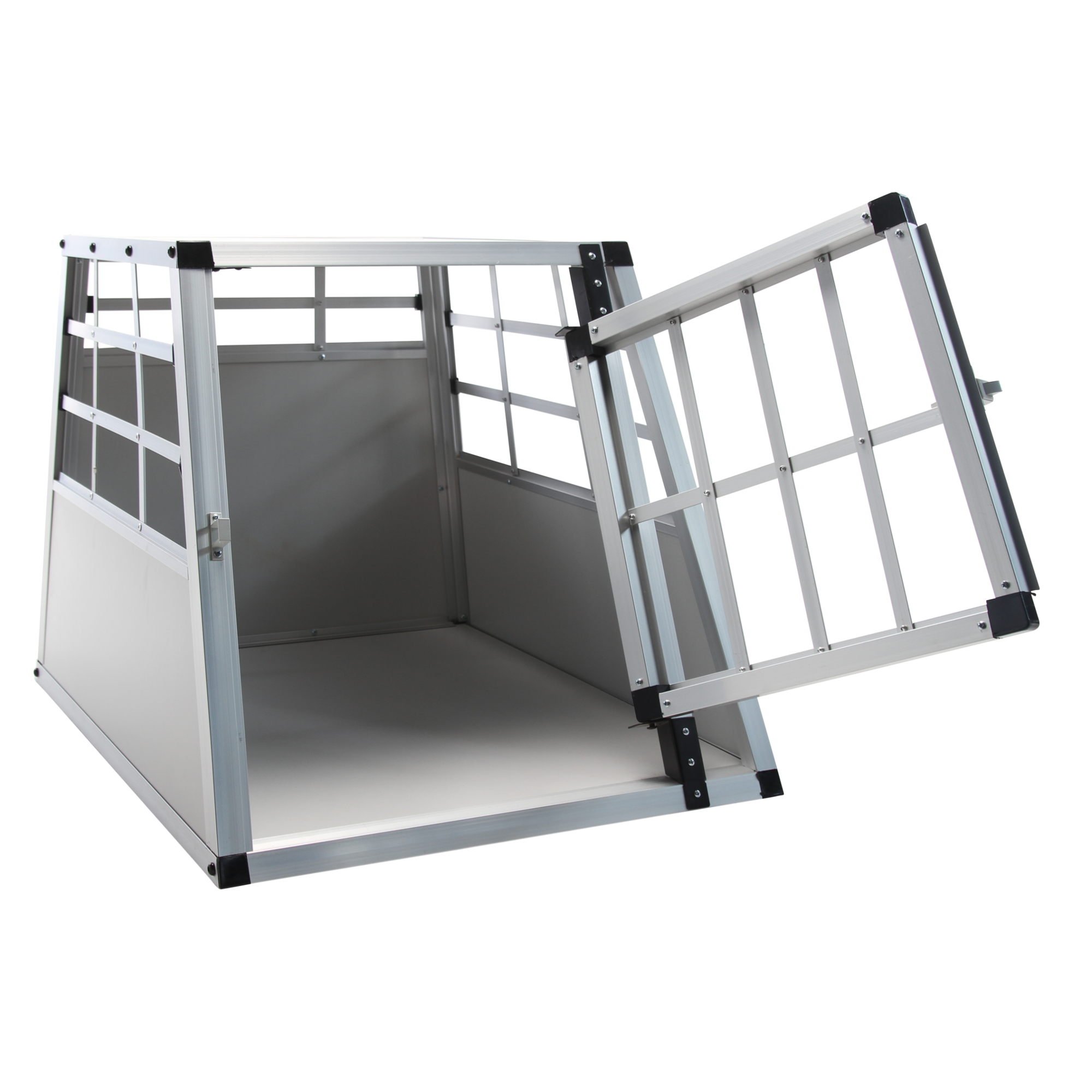 Hundebox Alu S grau